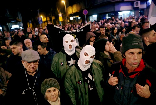 تظاهرات ضد حکومتی در شهر بلگراد صربستان/ رویترز