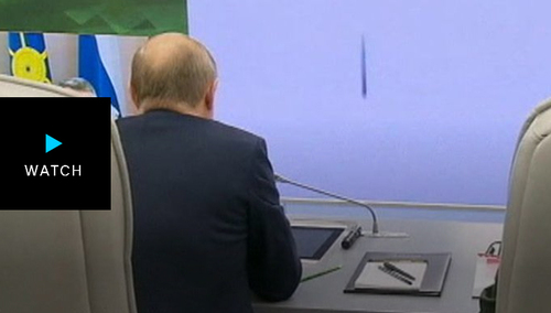 نظارت پوتین بر آزمایش موشکی جدید روسیه/ عکسها: آسوشیتدپرس