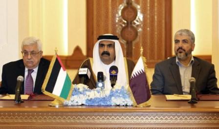 امیر قطر و فلسطینی ها