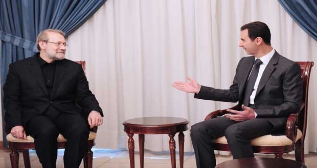علی لاریجانی و بشار اسد دیدار کردند