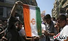 آتش زدن پرچم ایران مربوط به سوریه است نه عراق (+عکس)