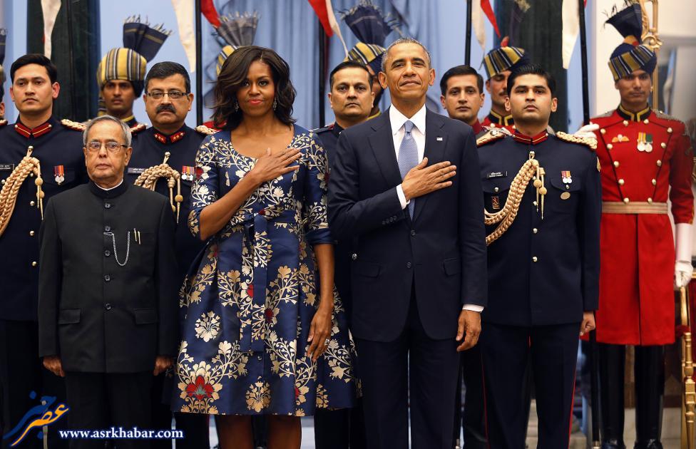 سفر اوباما یه هند (عکس)