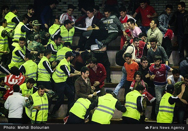 تصاویری درگیری خونین لیگ برتروالیبال(گزارش تصویری)