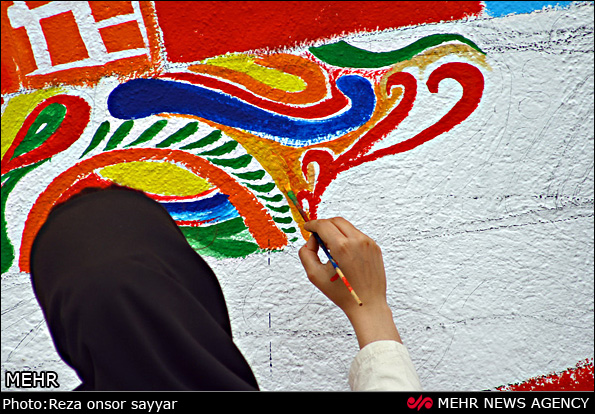 نقاشی دیواری - بوشهر (عکس)