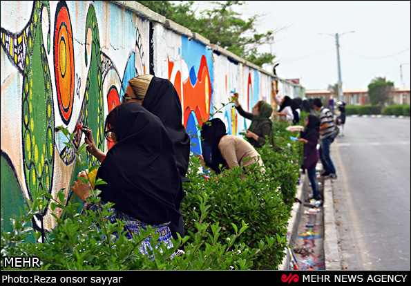 نقاشی دیواری - بوشهر (عکس)