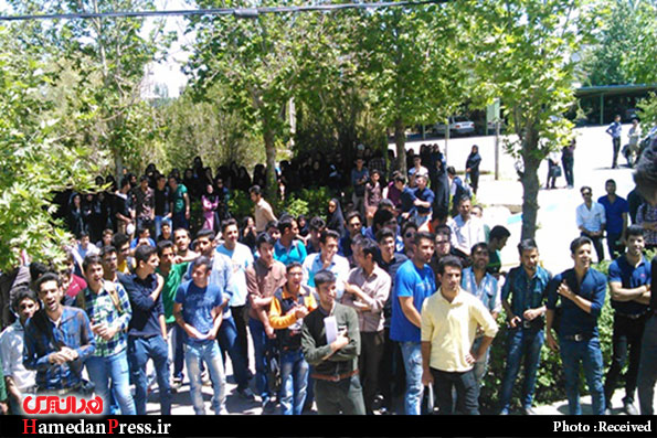 اعتراض دانشجویان دانشگاه همدان به خدمات رفاهی (+عکس)