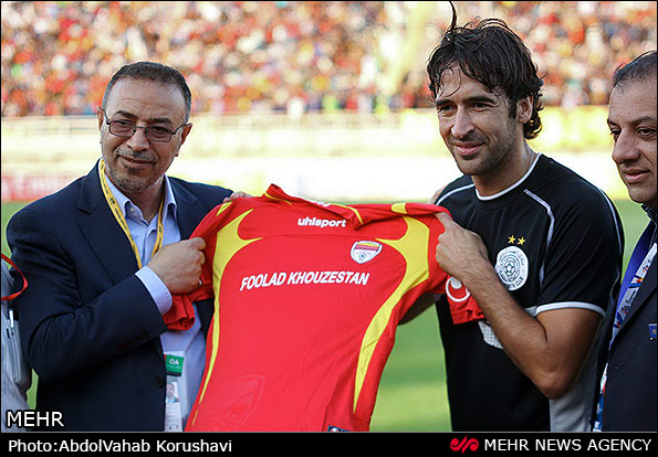 دیدار تیم های فوتبال فولاد خوزستان و السد قطر (عکس)