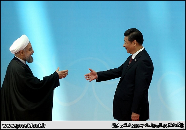 استقبال رئیس جمهور چین از روحانی(عکس)