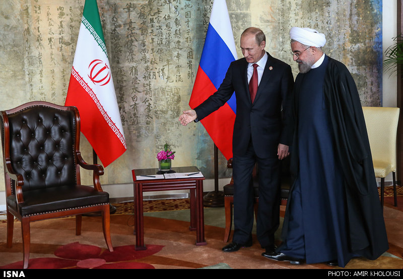 دیدار روحانی و پوتین (عکس)