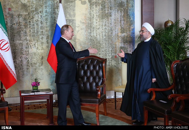 دیدار روحانی و پوتین (عکس)