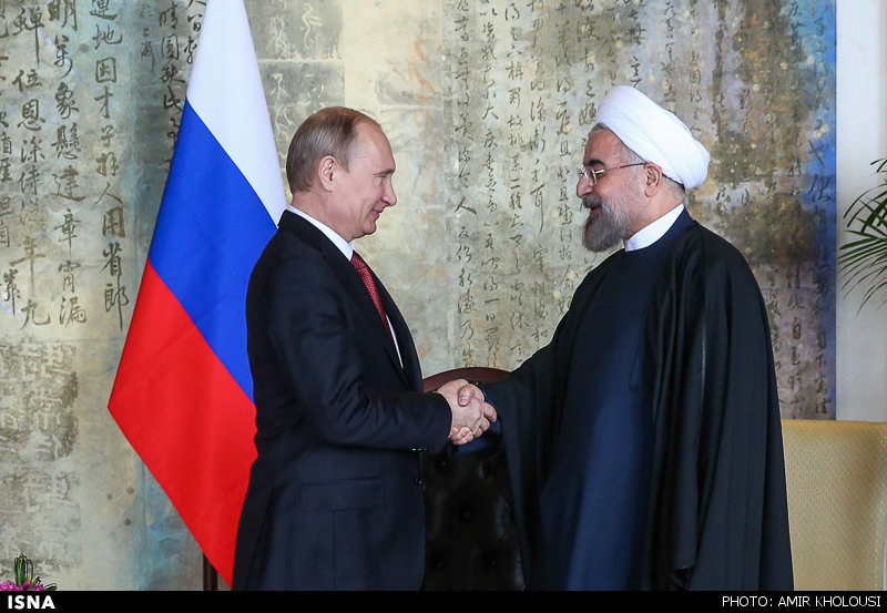 دیدار روحانی و پوتین (عکس)