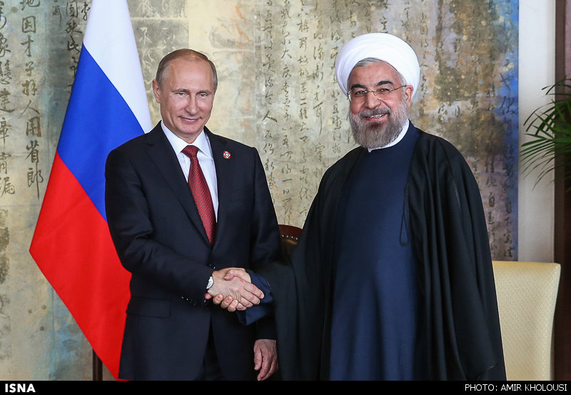 دیدار روحانی و پوتین (عکس)