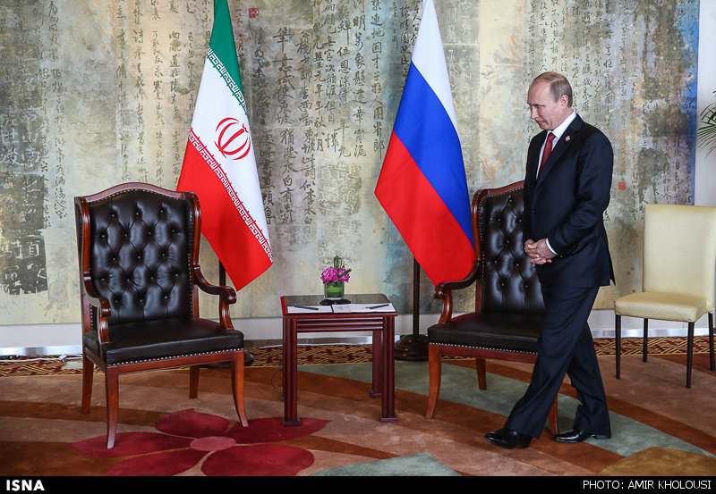 دیدار روحانی و پوتین (عکس)