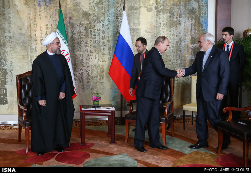 دیدار روحانی و پوتین (عکس)