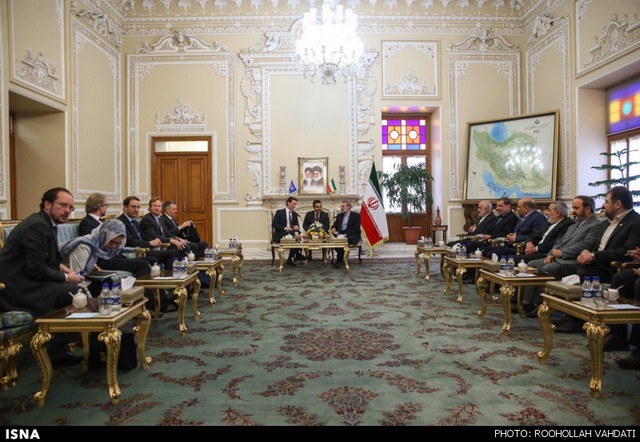 دیدار وزیر خارجه اتریش با لاریجانی (عکس)