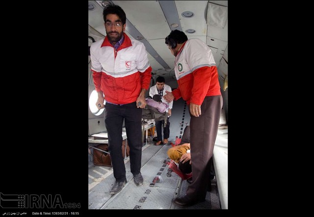 امداد رسانی هوایی در کرمانشاه (عکس)