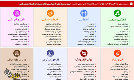ایرانیان بیشتر چه سایت­ هایی را می­‌بینند؟/ ۱۰۰ سایت اول