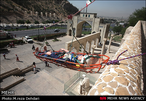 مانور امداد و نجات کوهستان - شیراز (عکس)
