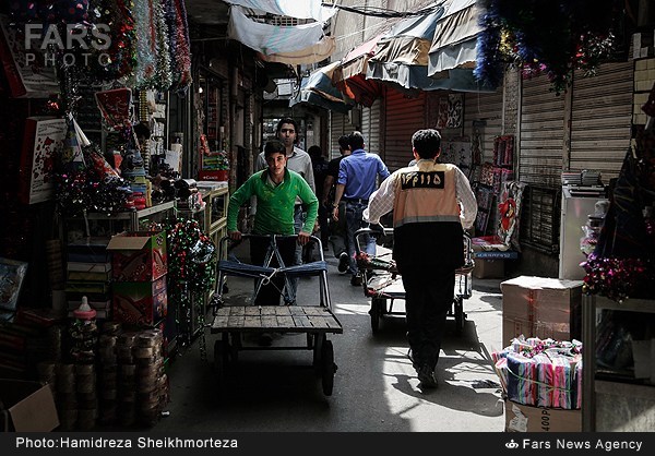 عکس قدیمی بازار تهران