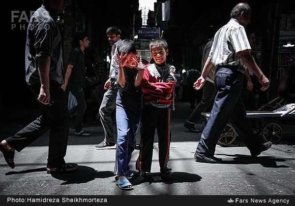 کودکان کار بازار تهران (عکس)