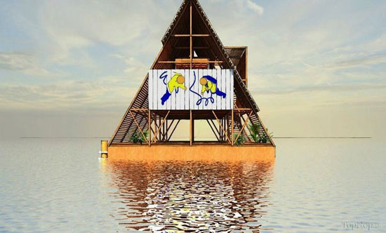 مدارس شناور در نیجریه (+عکس)