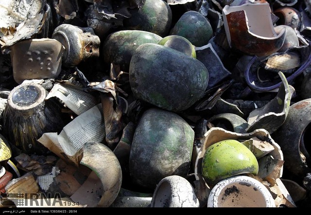 آتش سوزی در بازار گل تهران (عکس)