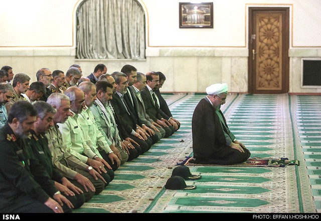 دیدار فرماندهان ارشد نیروهای مسلح با رییس جمهور (عکس)