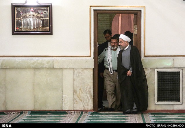 دیدار فرماندهان ارشد نیروهای مسلح با رییس جمهور (عکس)