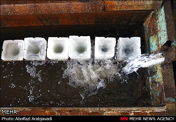 کارگاه تولید یخ - ورامین (عکس)