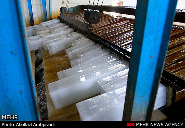 کارگاه تولید یخ - ورامین (عکس)
