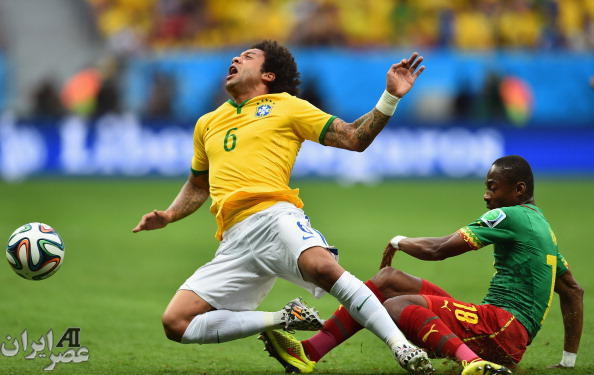 مسابقه برزیل و کامرون (عکس)