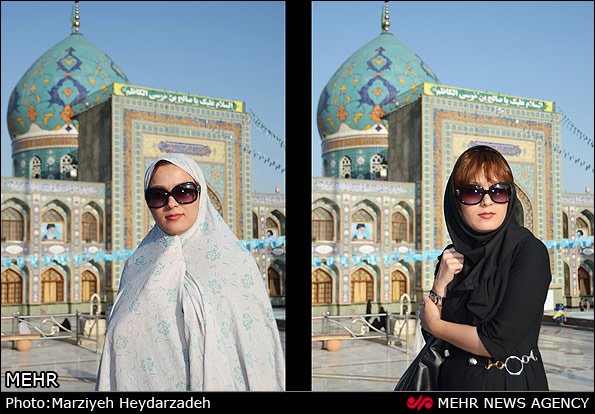 تجربه پوشش کامل اسلامی (عکس)