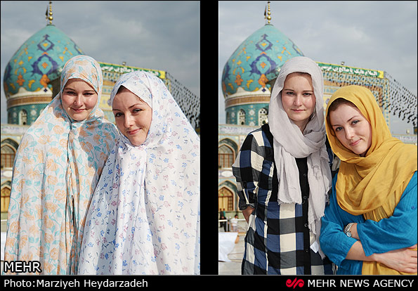 تجربه پوشش کامل اسلامی (عکس)