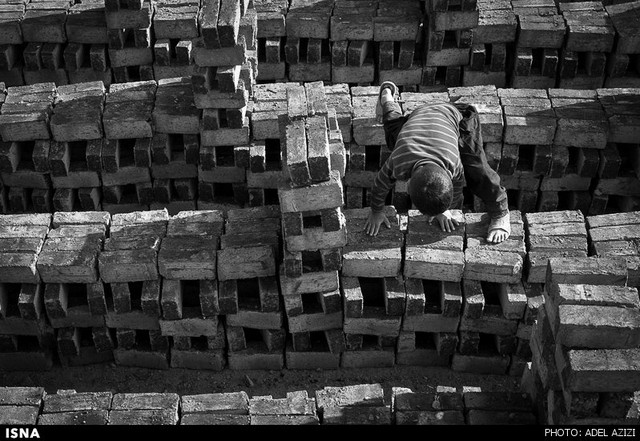 کارگران کوره آجرپزی - اراک (عکس)