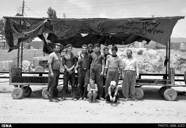 کارگران کوره آجرپزی - اراک (عکس)