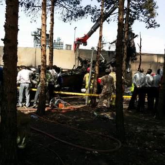 48 کشته و 3 زخمی در سقوط هواپیمای مسافربری در غرب تهران (+عکس و فیلم)