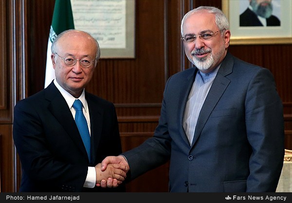 دیدار آمانو با ظریف (عکس)