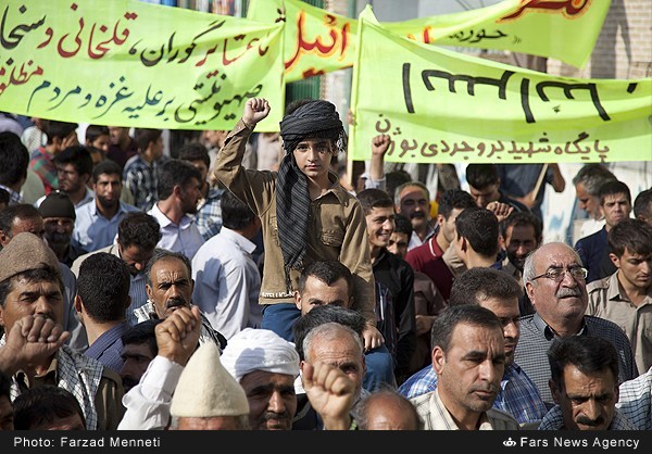 تجمع عشایر کرمانشاه در حمایت از مردم غزه (عکس)