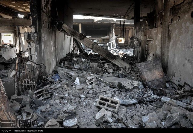 ویرانی های بندر غزه (عکس)