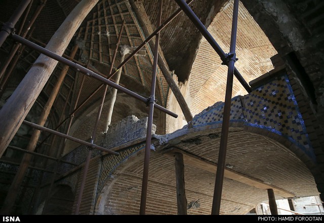 معماری از یاد رفته مسجد حاج رجبعلی - تهران (عکس)