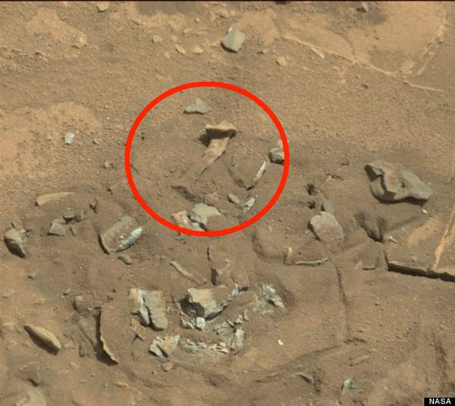 استخوان‌ پای انسان در مریخ! (+عکس)
