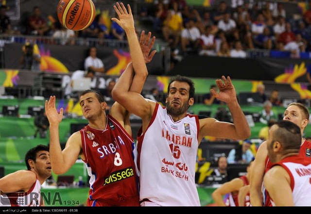 دیدار ایران و صربستان؛ جام جهانی بسکتبال (عکس)