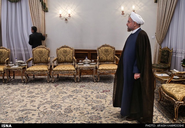 دیدار وزیر اقتصاد آذربایجان با روحانی (عکس)