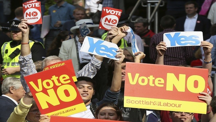 نتایج اولیه: نه به استقلال اسکاتلند از بریتانیا
