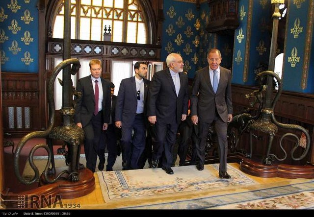 دیدار وزرای خارجه ایران و روسیه (عکس)