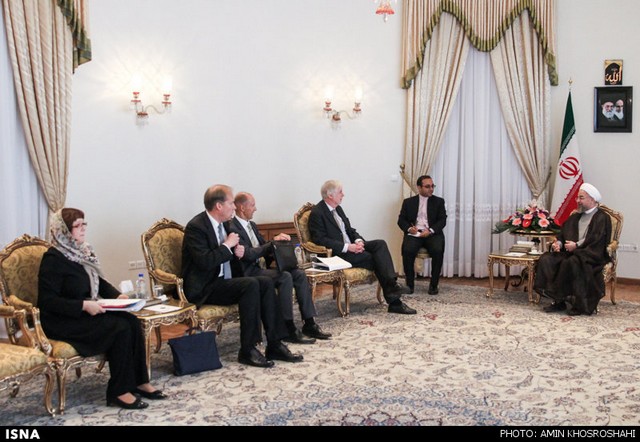 دیدار وزیر امور خارجه فنلاند با روحانی (عکس)