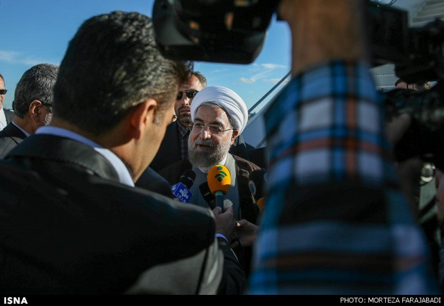 ورود روحانی به نیویورک (عکس)