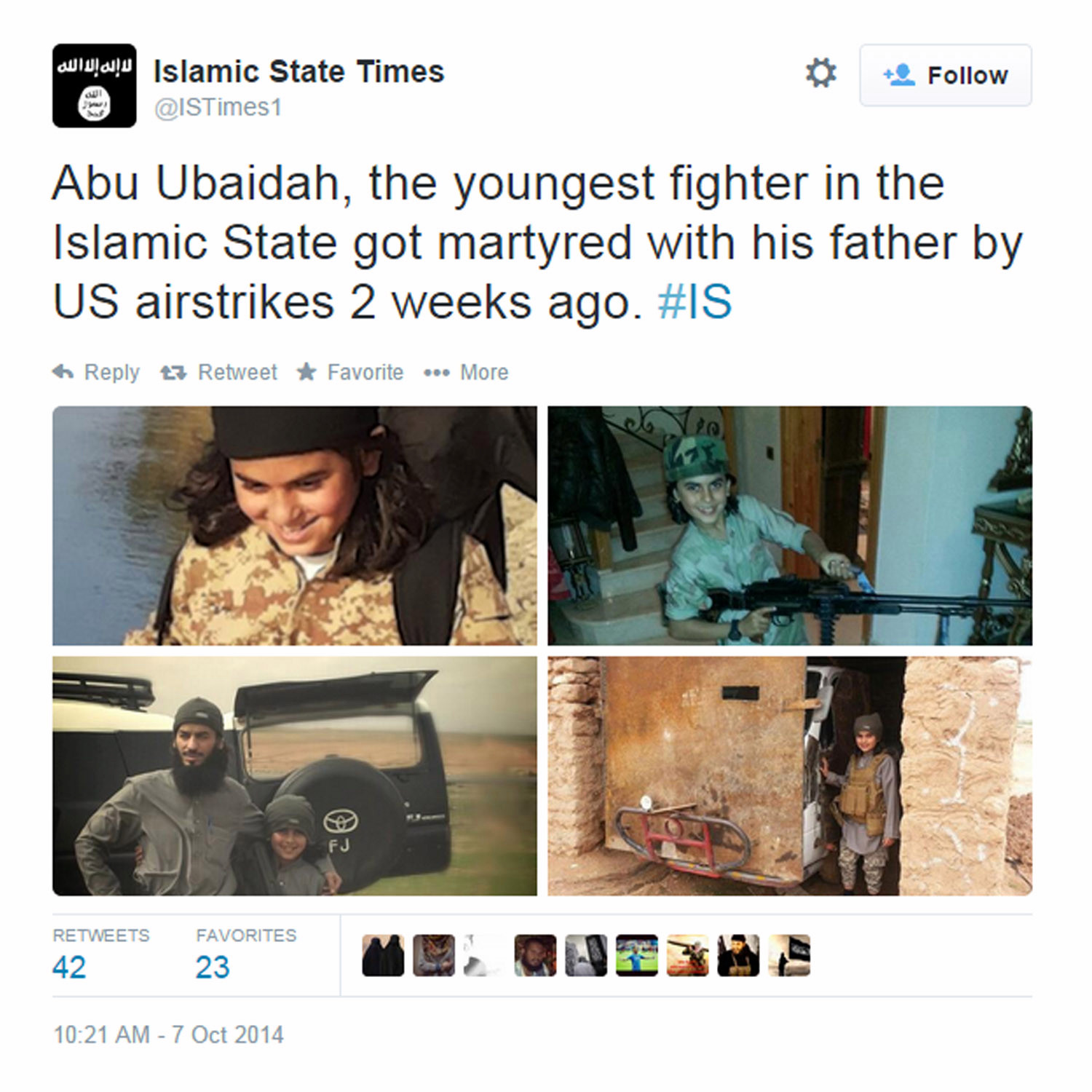 جوان ترین عضو داعش کشته شد (+عکس)
