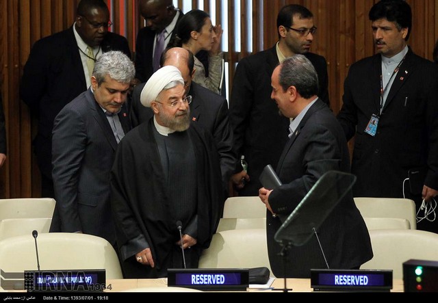 سخنرانی روحانی در نشست سازمان ملل (عکس)