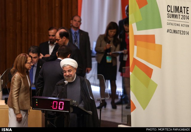 سخنرانی روحانی در نشست سازمان ملل (عکس)